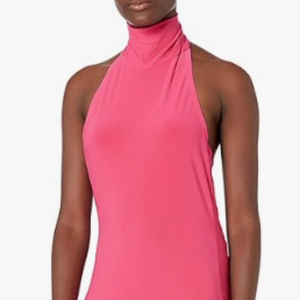 Norma Kamali halter neck long dress